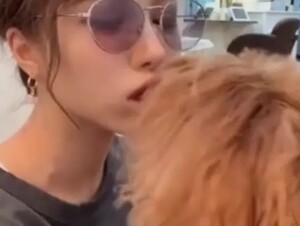dog kisses