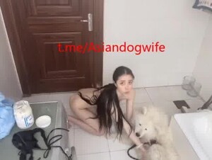 Chinese teen love her dog so much 2