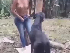 Greeting fuck at backward by my k9