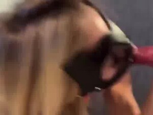 Messy blow job with eye contact