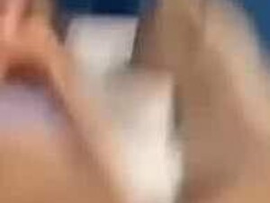 Amateur Young Teen Lets Dog Lick Ass