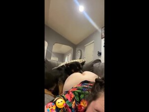 Dog Eats Teen's Ass (Upscaled + Noise Reduction)