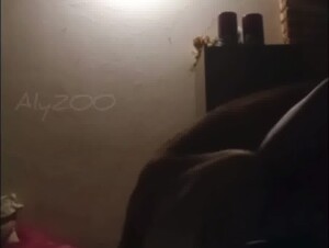 dog knots a thick Spanish girl hard