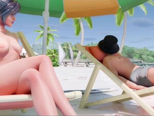 My Wife fucks a stranger at the beach 3D Hentai