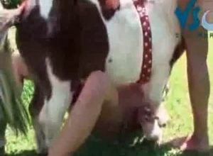 Wife in the hardcore bestiality action